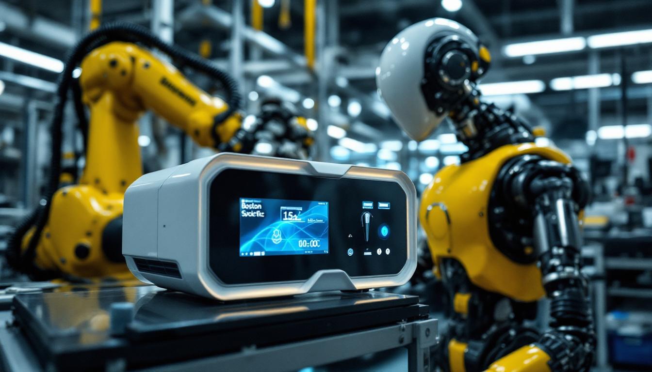 A photograph of a sleek