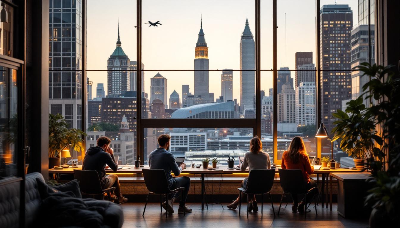 A photograph of a vibrant study spot in boston