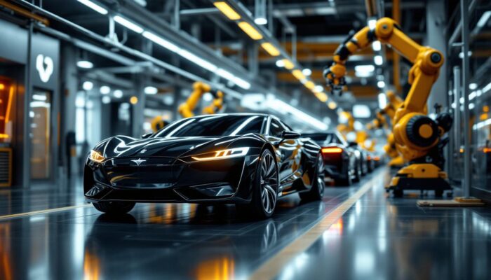 A photograph of a sleek