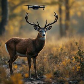A photograph of a deer in its natural habitat