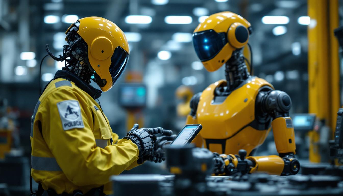 A photograph of a digital scanner in action alongside an industrial robot