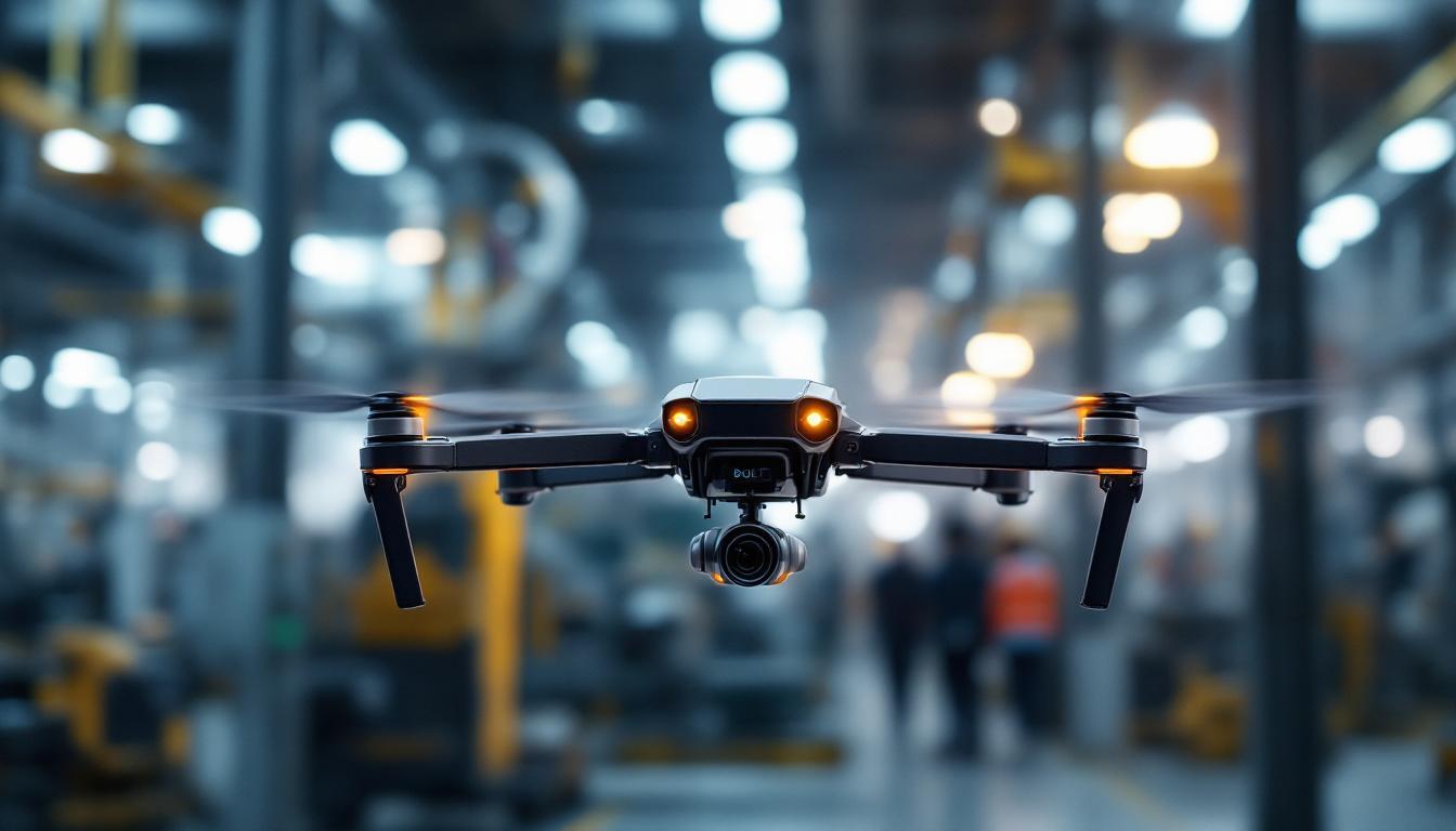 A photograph of a bolt drone in action while conducting an industrial task