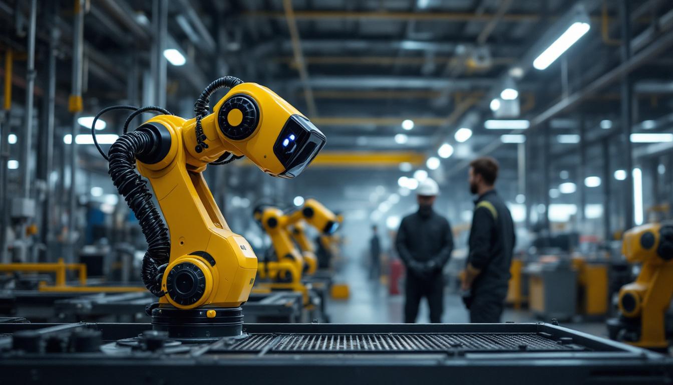 A photograph of a spot vt robot in action within an industrial setting