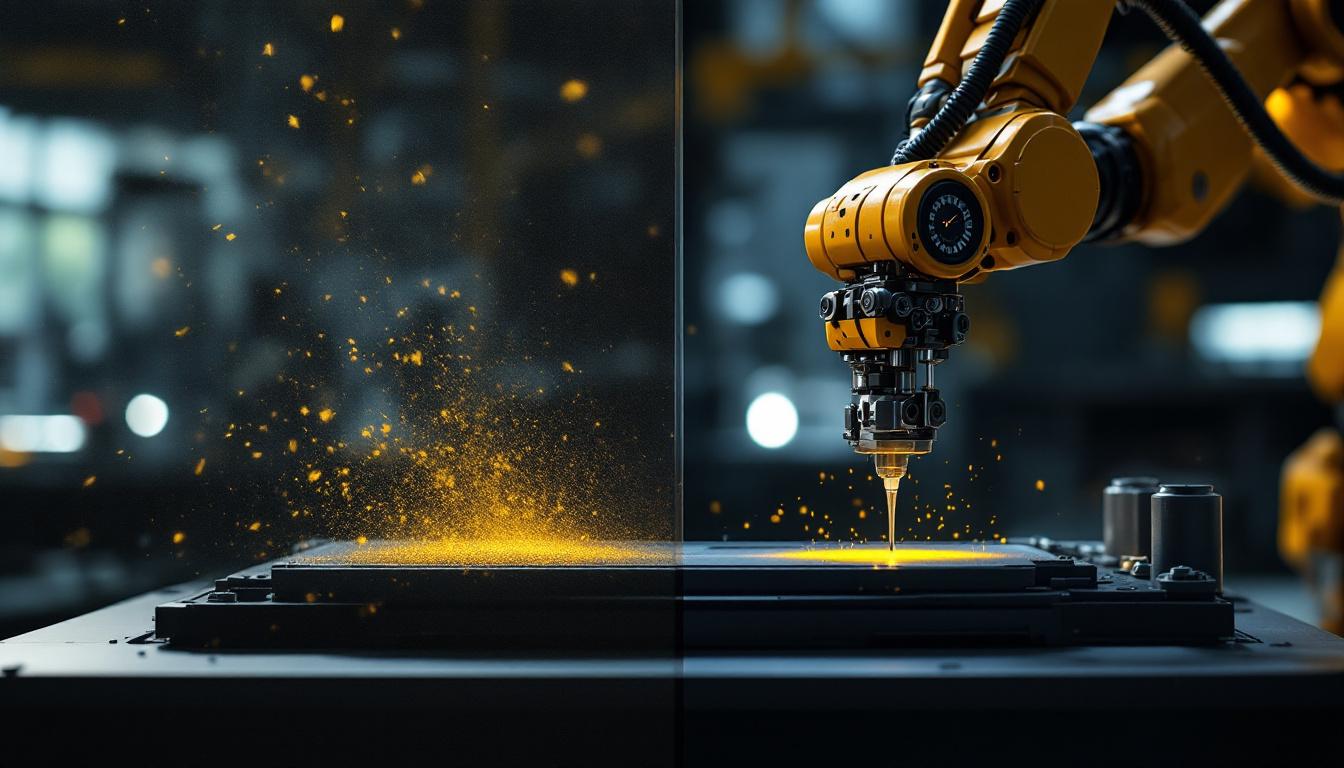 A photograph of a side-by-side comparison of two images showcasing subtle differences