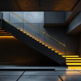 A photograph of a sleek