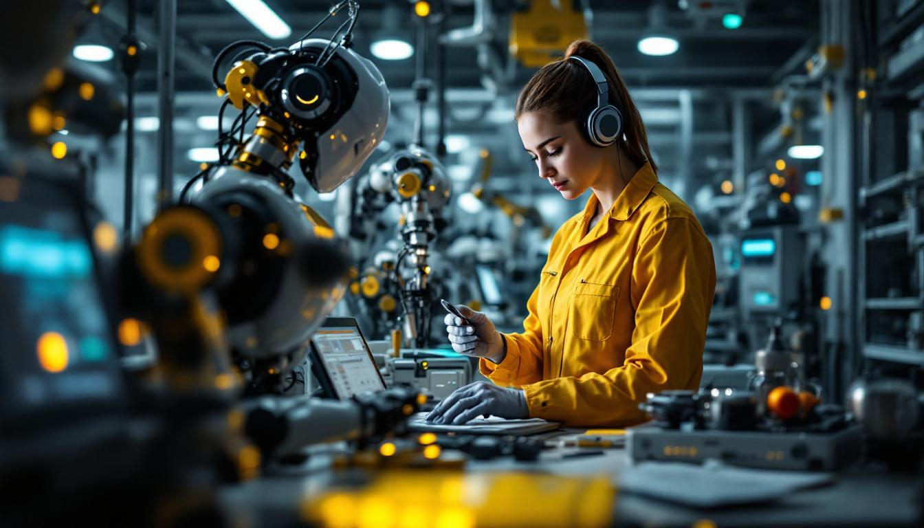 A photograph of a biomedical engineer working in a lab
