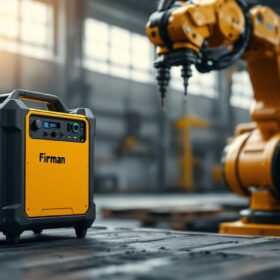 A photograph of capture a photograph of the firman portable power station in a dynamic setting