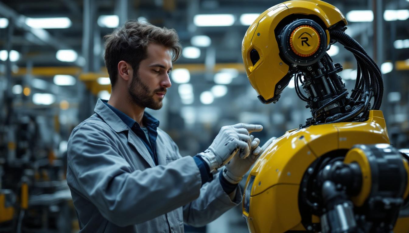 A photograph of a skilled technician