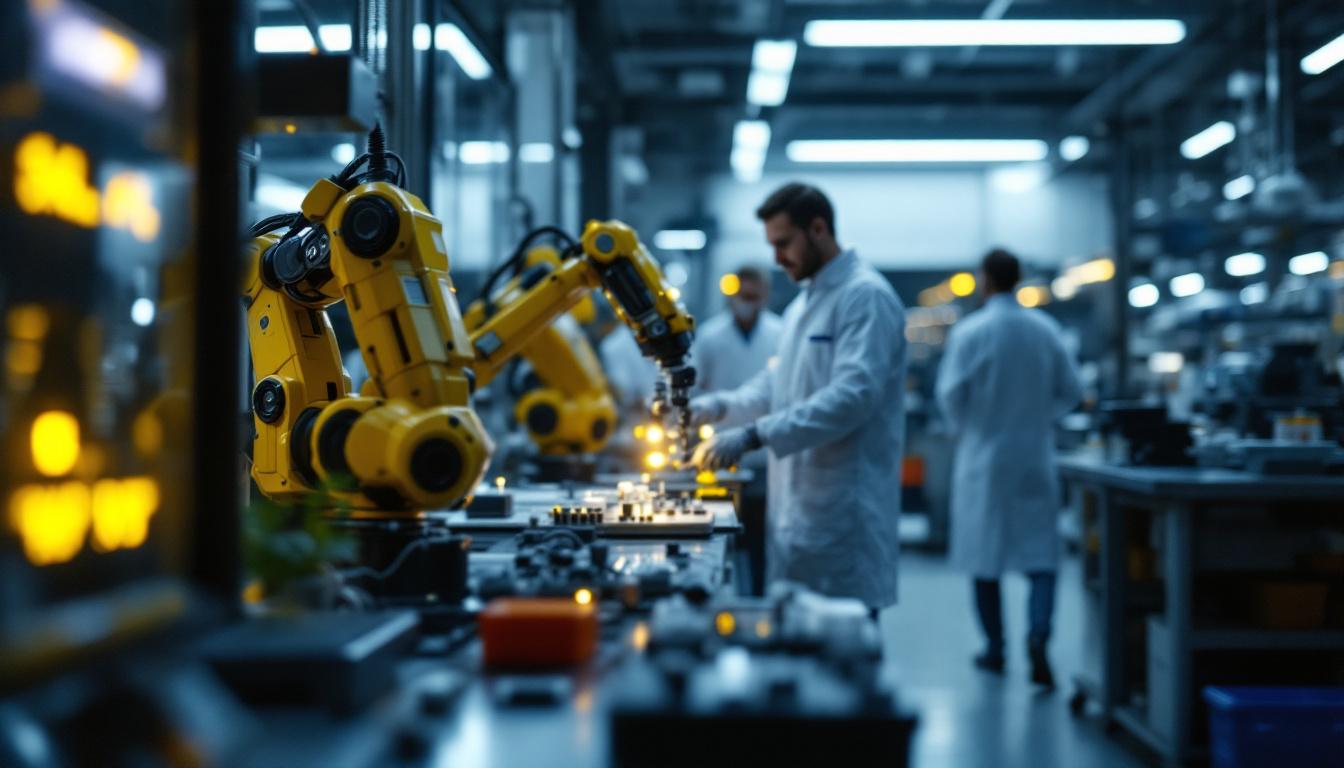 A photograph of a high-tech industrial laboratory setting