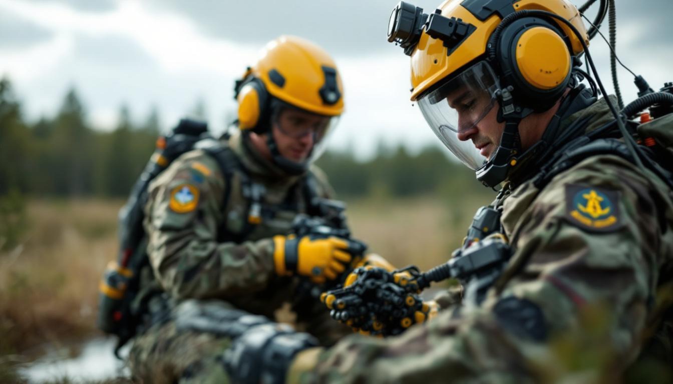 A photograph of a civil air patrol ground team in action