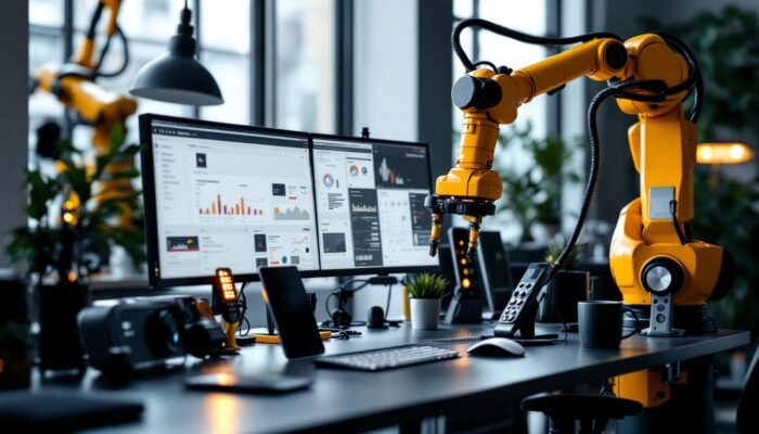 A photograph of a sleek