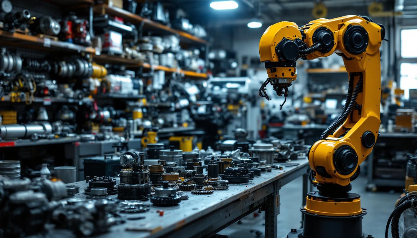 A photograph of a bustling auto parts store in waltham