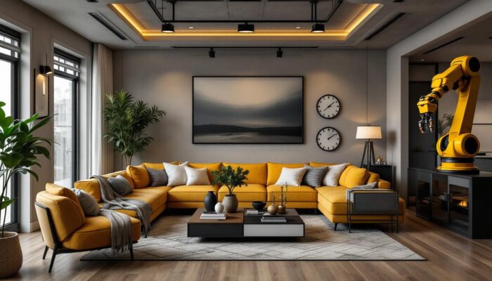 A photograph of a stylish and inviting living space featuring modern home furniture in nederland