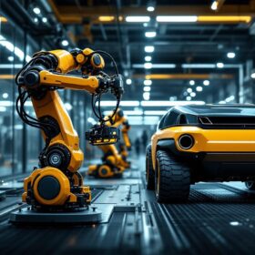 A photograph of a sleek