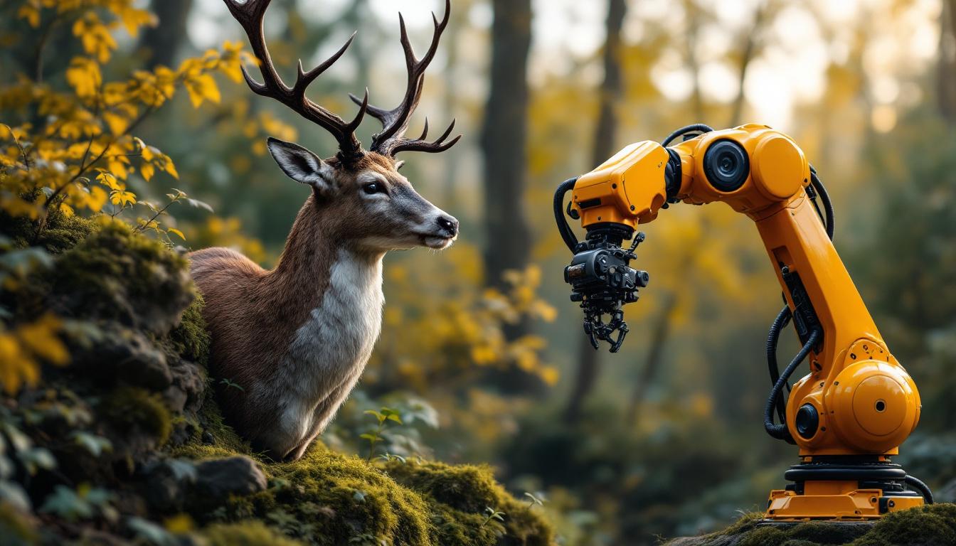 A photograph of a beautifully displayed deer shoulder mount in a natural setting