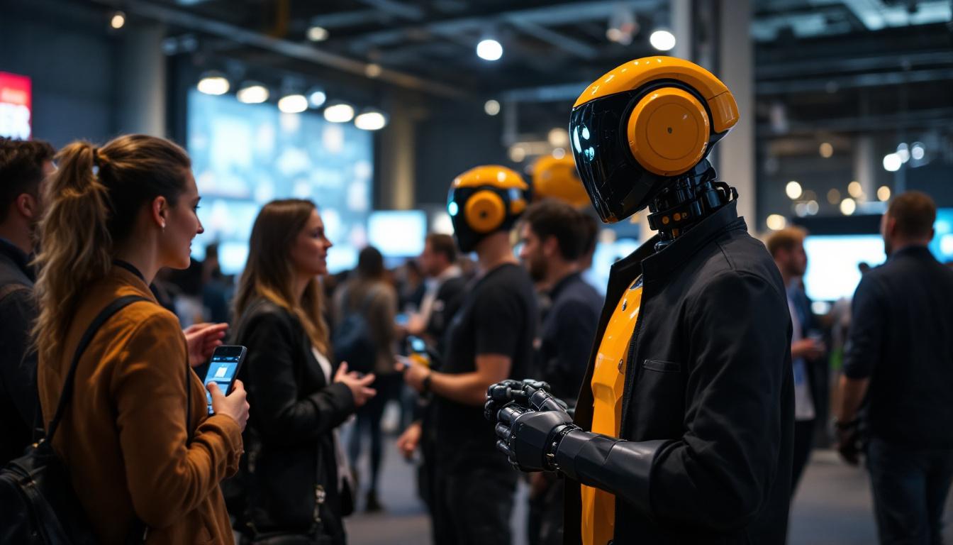 A photograph of a dynamic networking event in boston