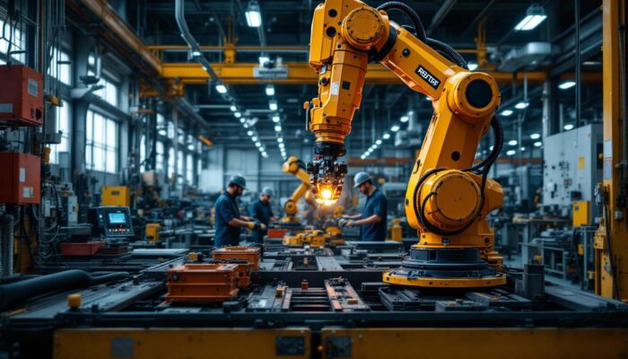 A photograph of a dynamic industrial setting in pots neck