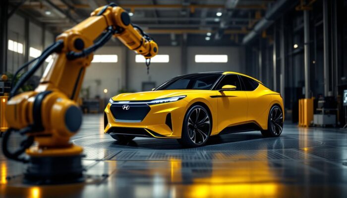 A photograph of capture a photograph of the hyundai electric n vision 74 in a dynamic setting