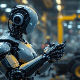 A photograph of a sleek