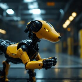 A photograph of a sleek