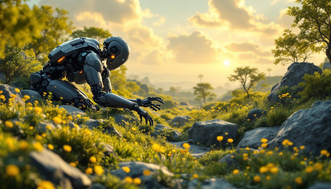 A photograph of a serene