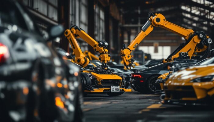 A photograph of a vibrant car meet in boston