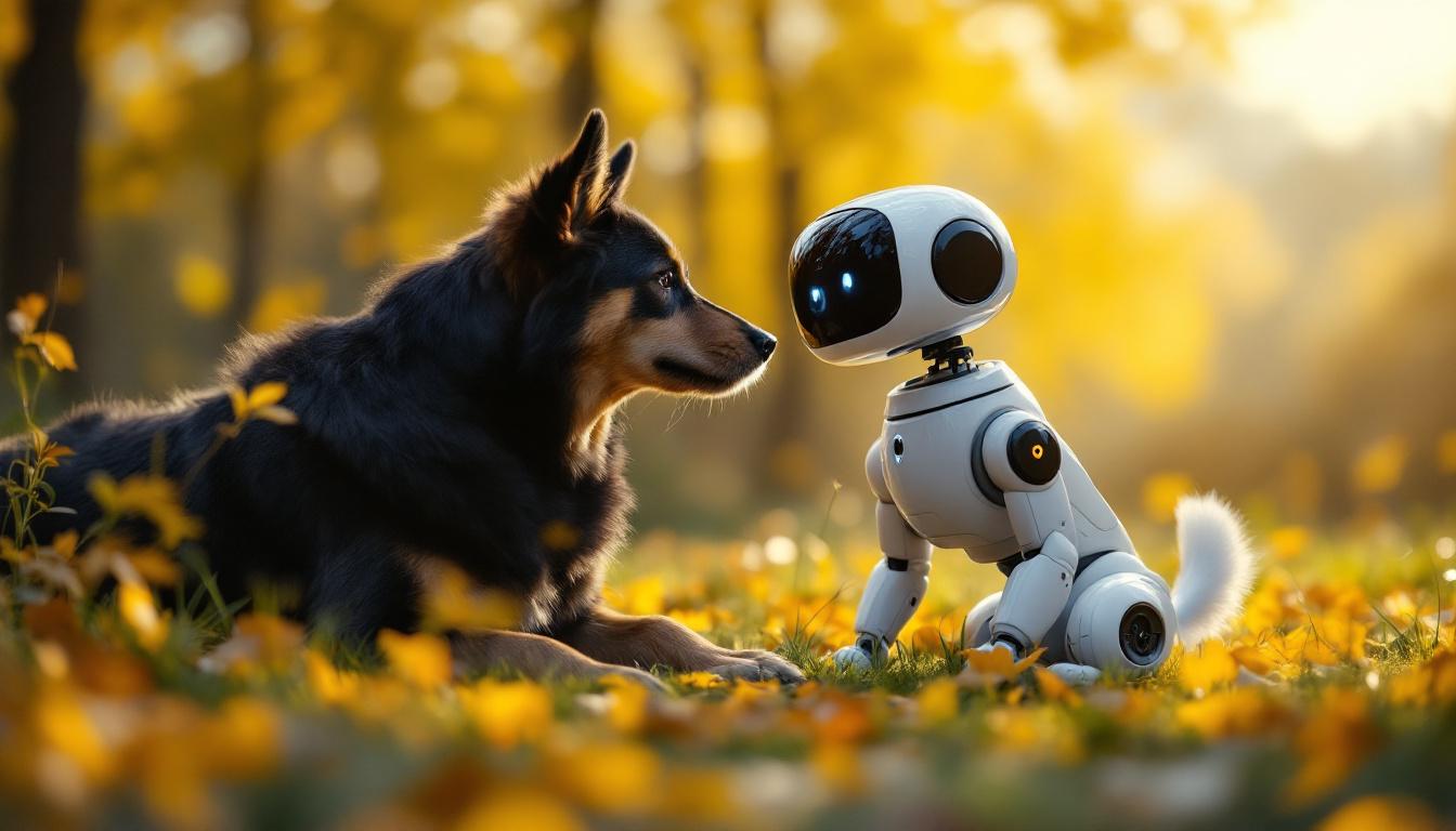 A photograph of a spot robot in action during a training session