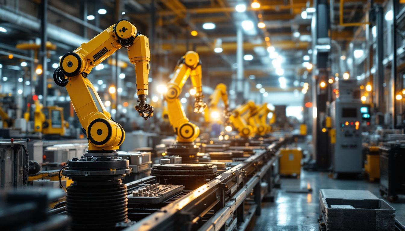 A photograph of a bustling industrial landscape in waltham